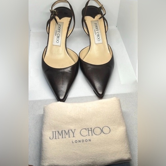 Jimmy Choo Leather Slingback Pumps